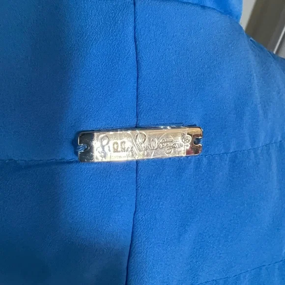 NWOT Lilly Pulitzer Tropical Blue/Animal Print Reversible Vest - Picture 8 of 8